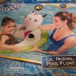 H2OGO Lil Animal Pool Float COW