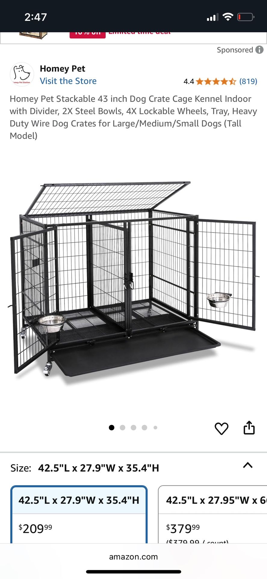 Homey Pet Kennel