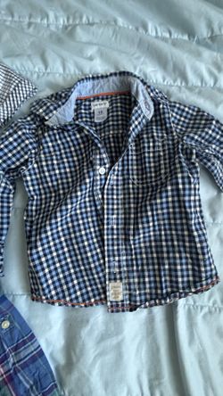 Pattern Long Sleeve Button Down 18 Months - 2T