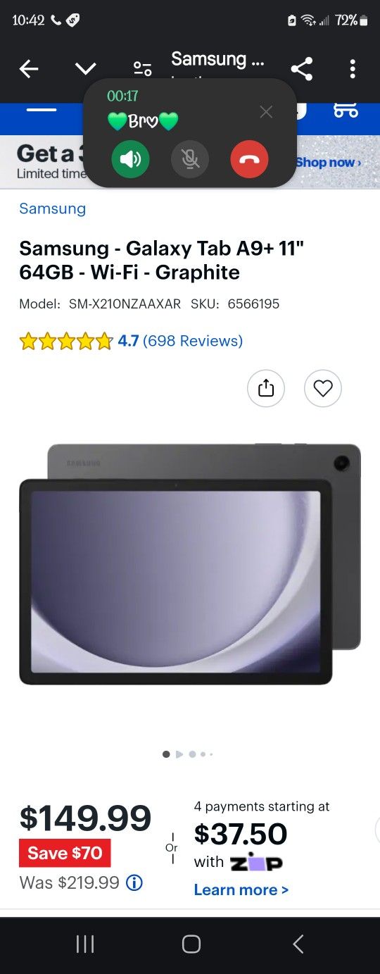 Samsung Galaxy Tab A9+ 11 inches