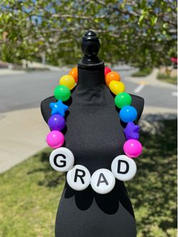 Graduation friendship lei necklace