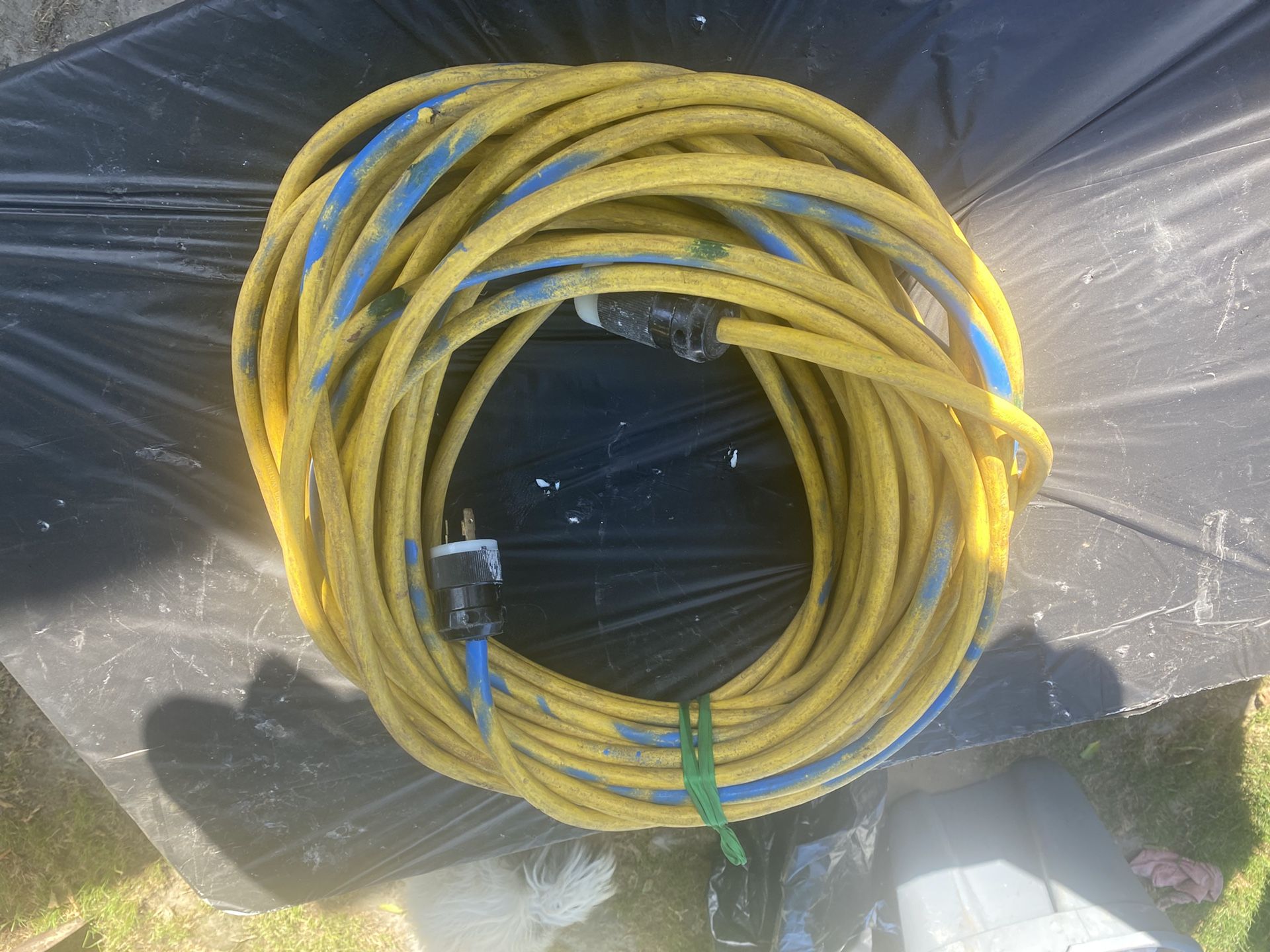 Yellow Power Cord 20A 125V