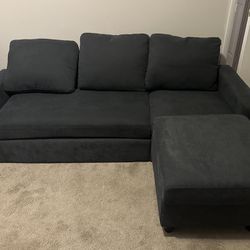  Sectional Sofa, L Shaped Couch w Ottoman