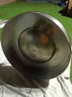 Large Mexican Comal Cazo (Panza Abajo) – Stainless Steel – 23" Diameter