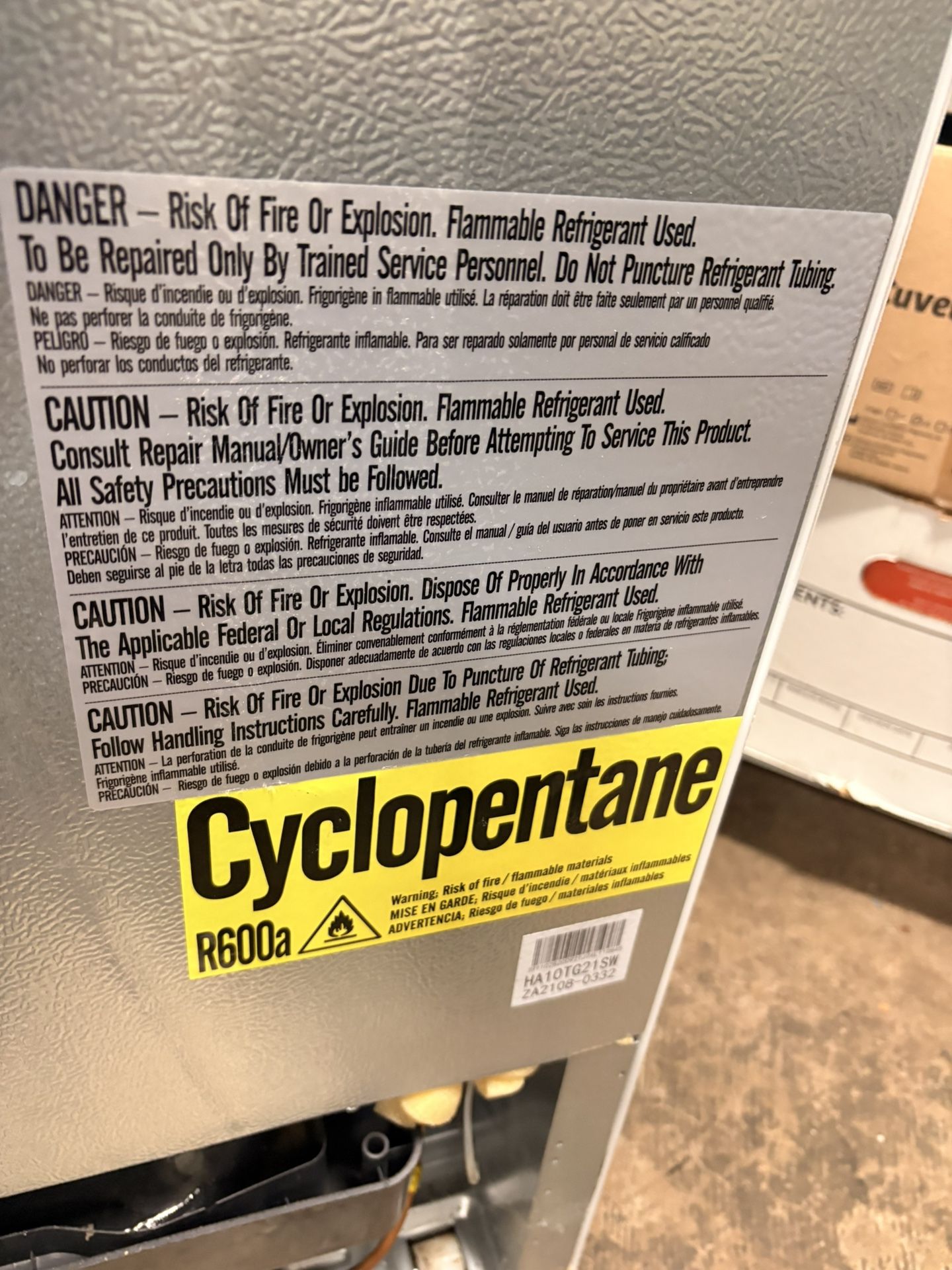 Refrigerators Lightly Used