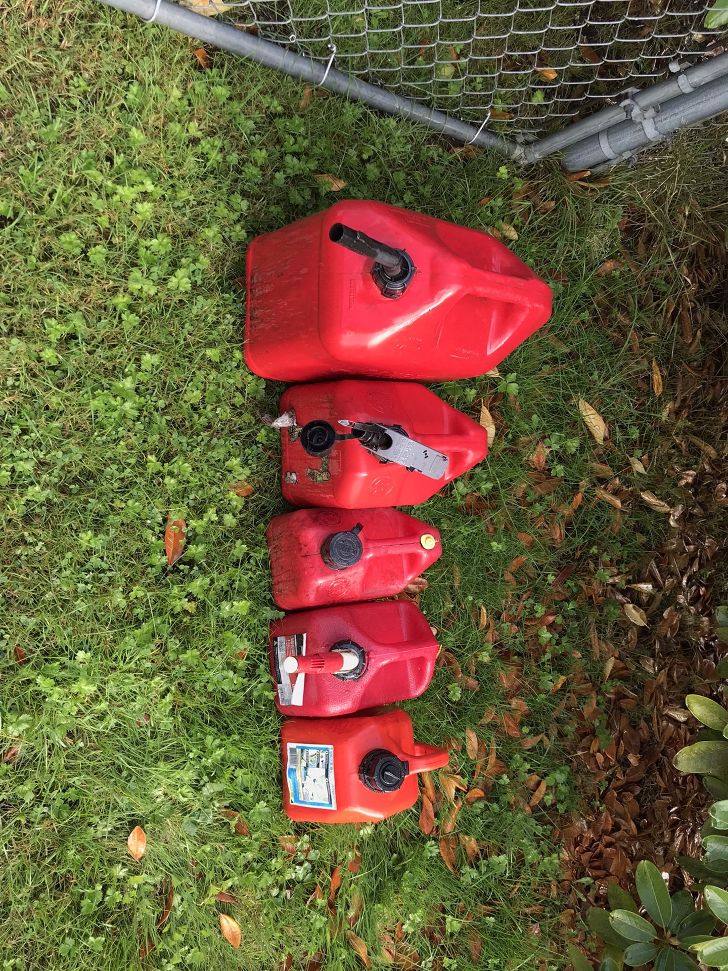 FREE gas cans… PENDING
