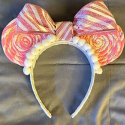 Pink and white candy Headband 