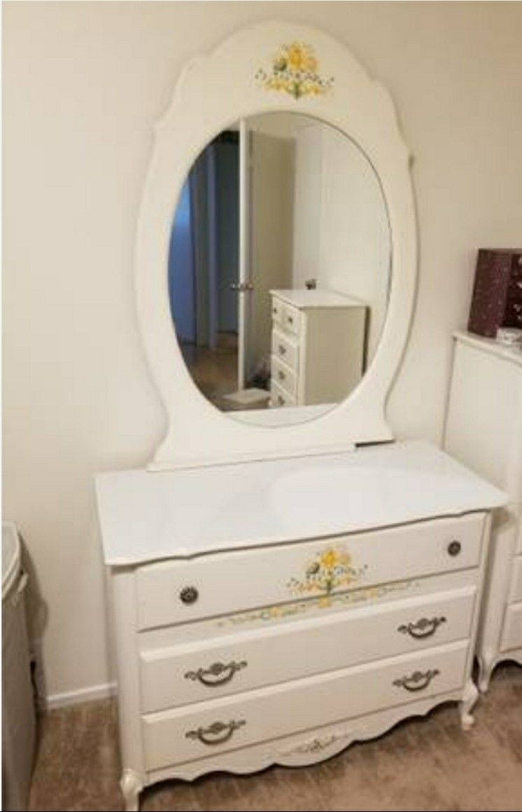 Vintage Dresser w/mirror Or Desk. $52 Each