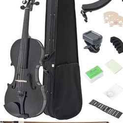 Black Beginners Violin And Manual 