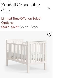 Kendall Convertible Crib White