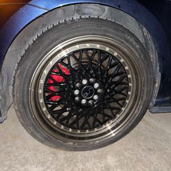 two piece rims Black With Good Outline