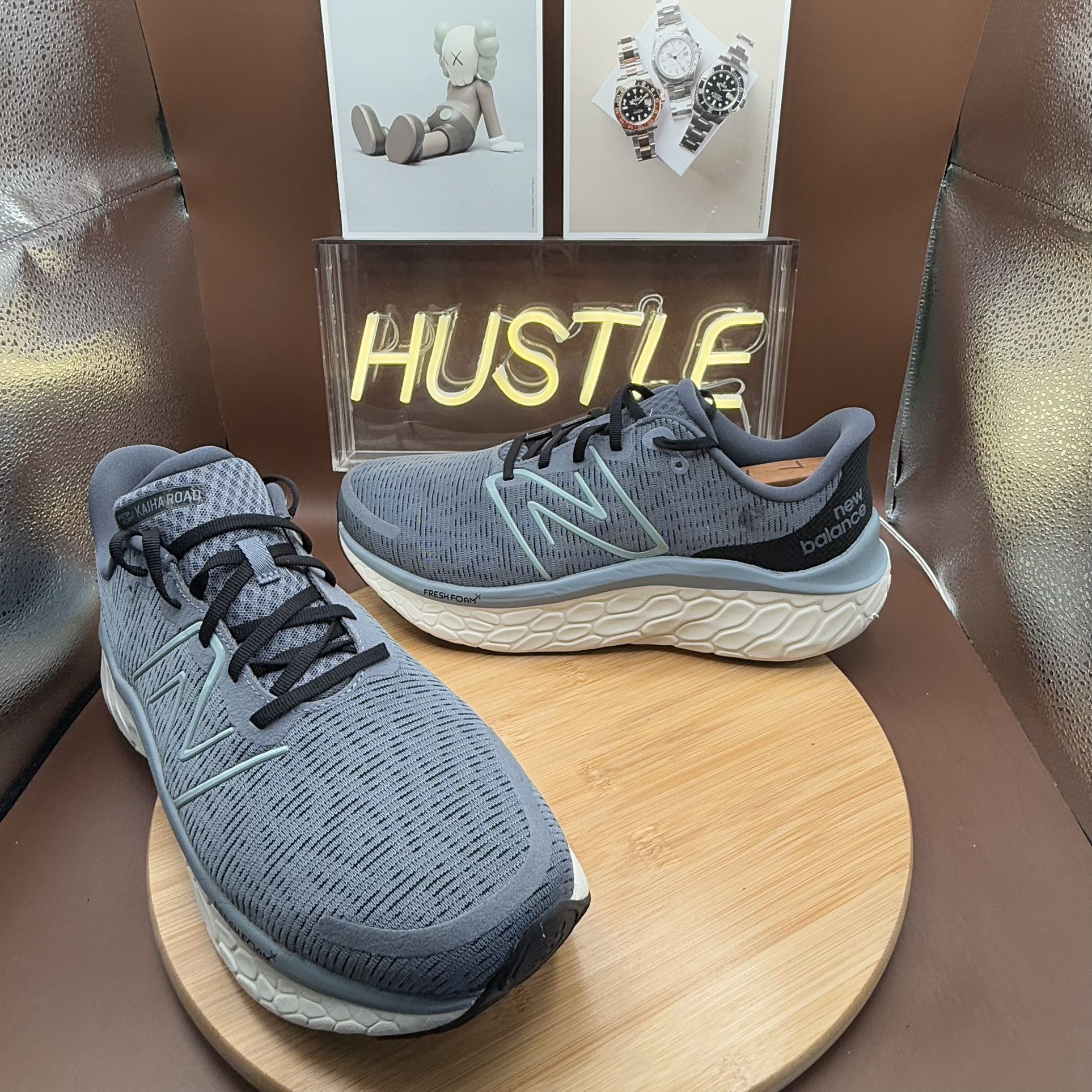 New Balance Fresh Foam X Kaiha Road Dark arctic grey with black and salt marsh