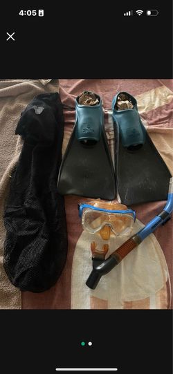 Snorkel set with mask, fins
