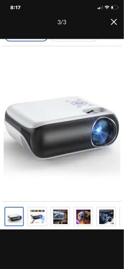 White and Black Home Video Projector