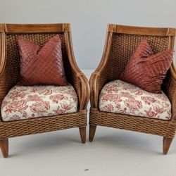 Set Of 2 Temani Wicker Armchairs