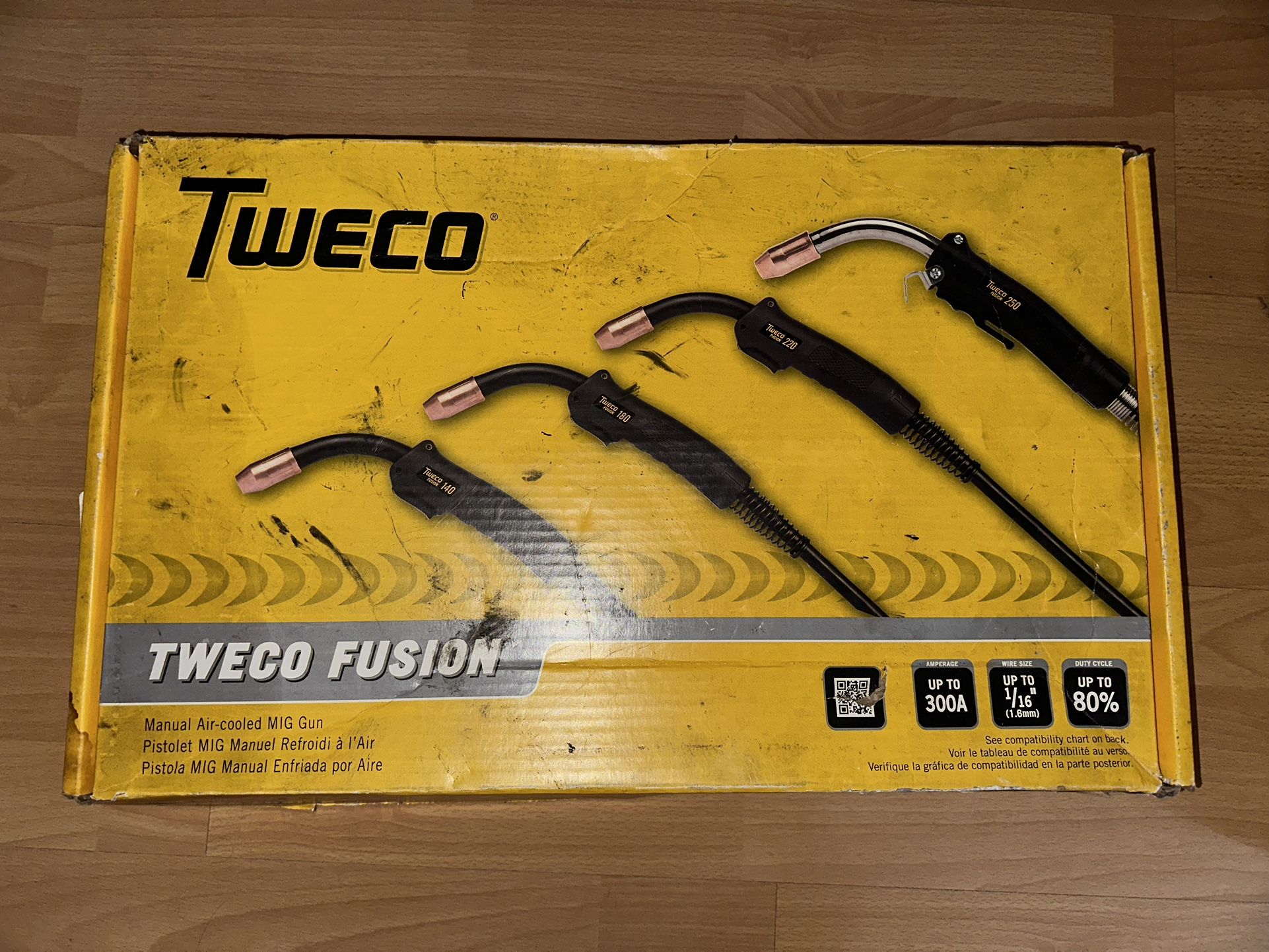 Tweco Fusion 250 MIG Welding Gun FV(contact info removed) (1023-1061) - New, Open Box