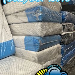 Twin Memory Foam Mattress And Boxspring Bed Set New Cama Bonita 