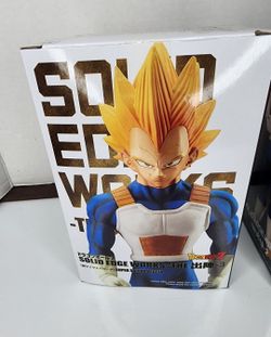 Banpresto Dragonball Z SOLID EDGE WORKS Figure Vegeta Trunks set Japan F/S Thumbnail