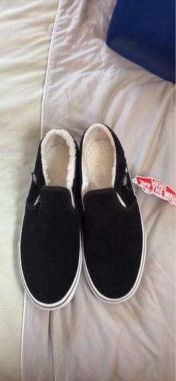 Vans Slip-On Shoes with Sherpa Lining