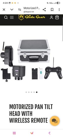 Motorized Pan & Tilt Gimbal Head