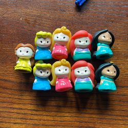 Lt Of 9 Disney Princesses Bath Time Little People