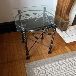 Glass End Table