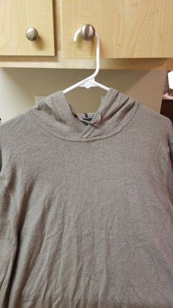 Banana Republic light cotton/cashmere hoodie. Mens L. Worn once.