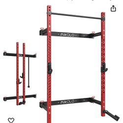 Folding Wall Mount Squat Rack