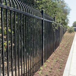 8'x8' curved spike fence panel