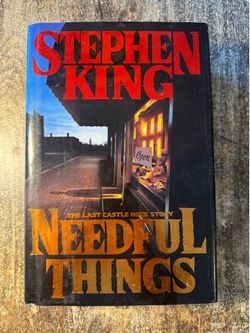 Stephen King Needful Things | First Edition Hardcover w/Dust Jacket | Castle Rock Collectible | 1991