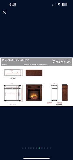 Greentouch 31.5-in W Mahogany Infrared Quartz Electric Fireplace for Sale  in Boca Raton, FL - OfferUp