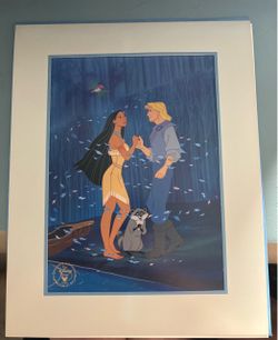 Vintage Disney Pocahontas Lithograph