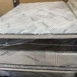 King Pillow Top Mattress Brand New Delivery Available For Extra Fee Depending On Location Message Me With Any Questions