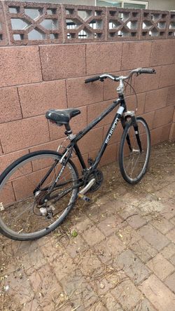 Black Schwinn bicycle