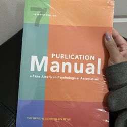 7th Edition Publication Manual of the American Psychological Association