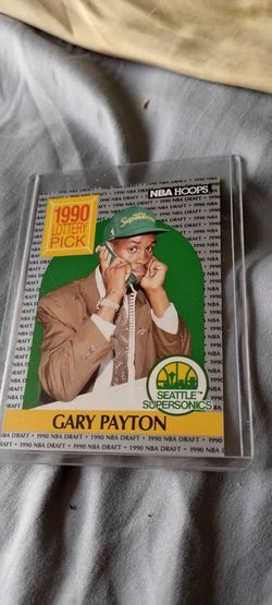 Basketball Gary Payton 1990 Draft Pick NBA Hoops card number 391 cash porch pickup Redmond