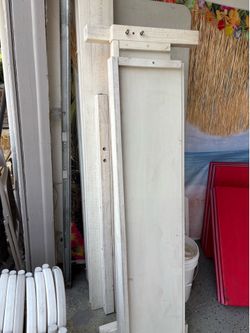 Queen Size Bed Frame - Rustic White