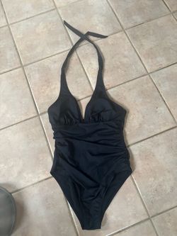Roaming River V-Neck Halter Top Slim & Sculpt One Piece