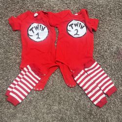 Twins Bodysuit Halloween Birthday 