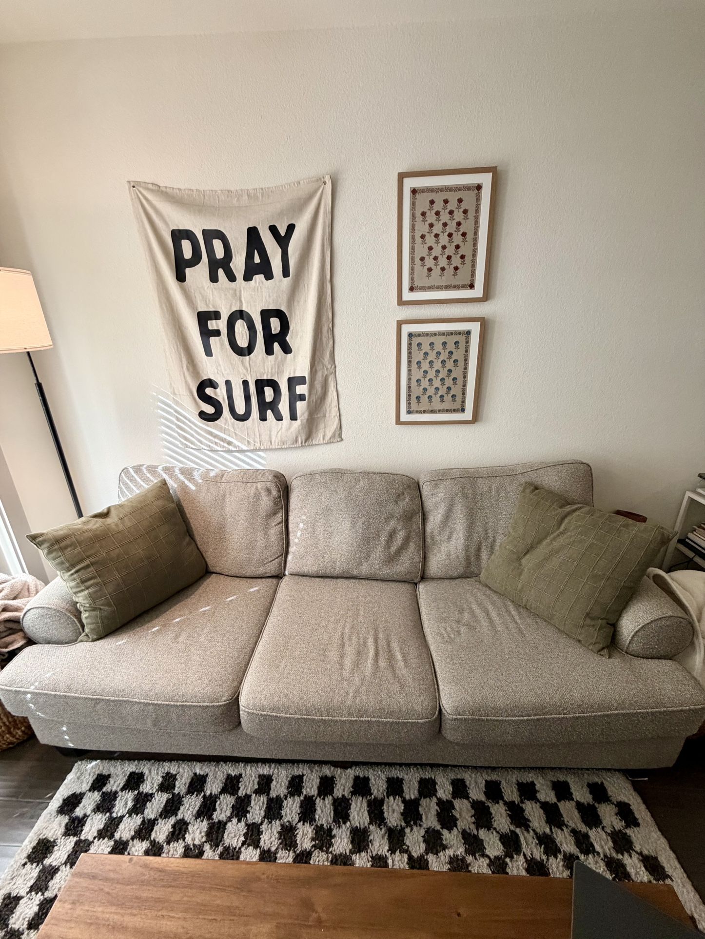 USED American Furniture Warehouse Gray 8ft Couch