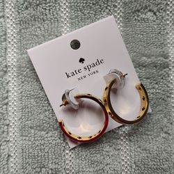 Kate Spade hoop earrings. New $30