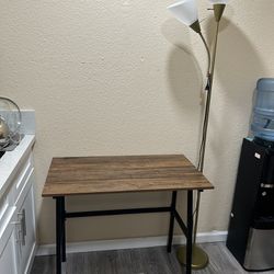Small Desk And Lamp Both $80