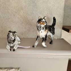 Two Ceramic Collies (With Personality!)