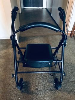 Four wheel folding rollator Walker fully functional