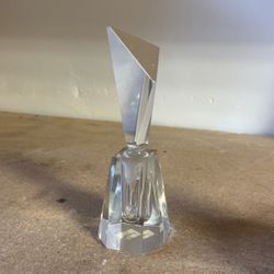 Vintage Crystal Perfume Bottle Art Deco