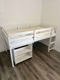 Kids Twin Loft Bed with Desk