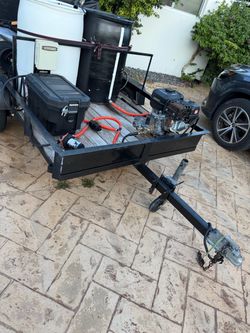 Pressure washer trailer
