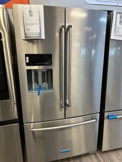 KitchenAid French Door With Exterior Ice & Water Dispenser  Take It Home $0 Initial Payment Read Description
