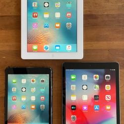 3 APPLE IPADS Unlocked