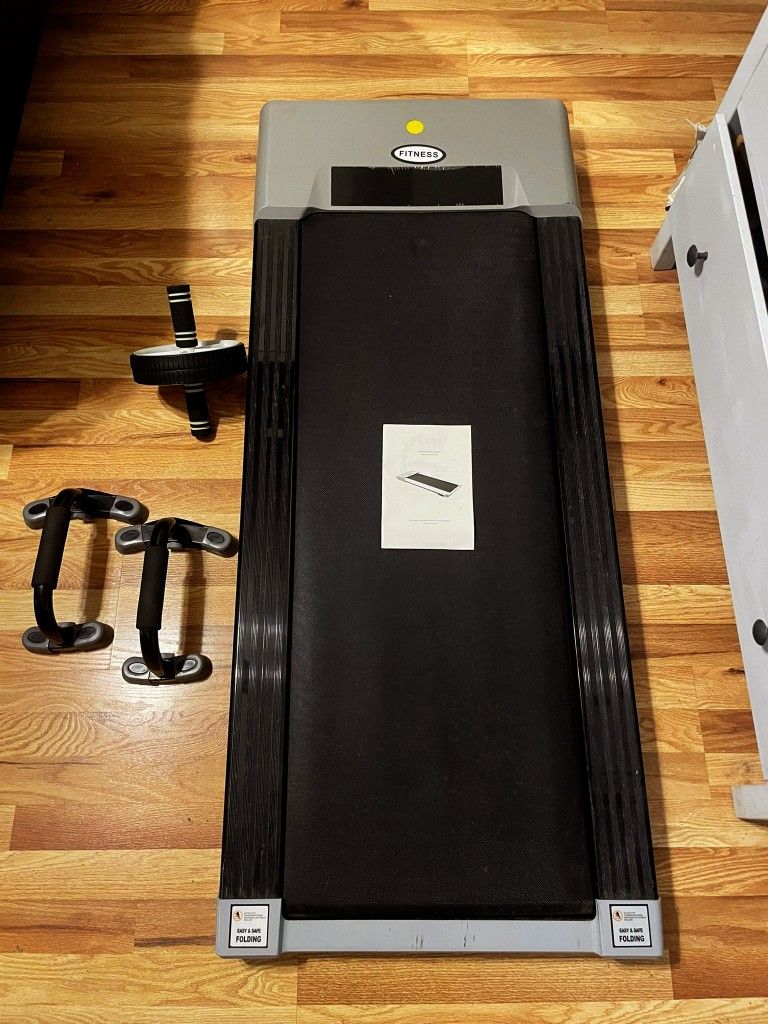 Treadmill, Ab Roller Wheel, Push-up Bars